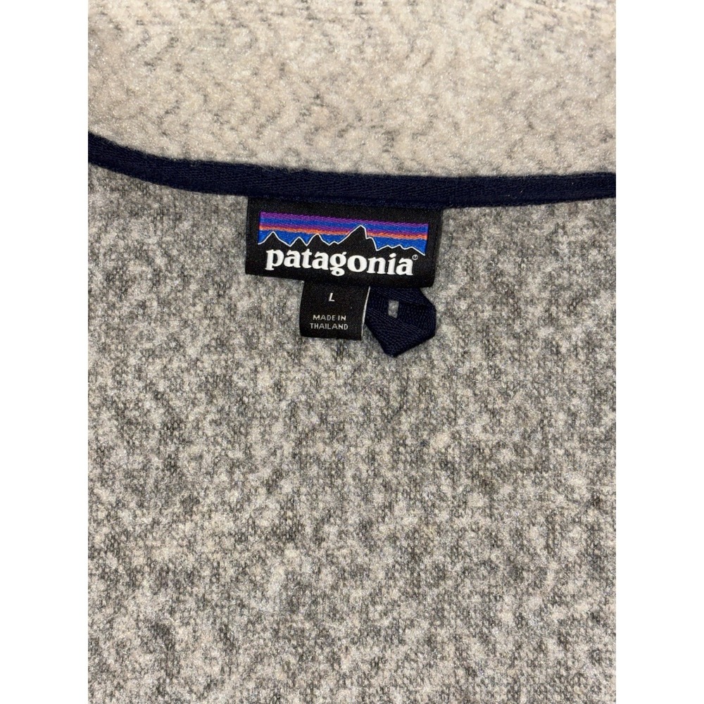 Patagonia Woolyester Fleece Jacket Oat Mens Large 26935 Full Zip Wool Blend - Picture 4 of 7